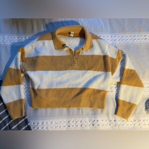 Twik Striped Cropped Sweater